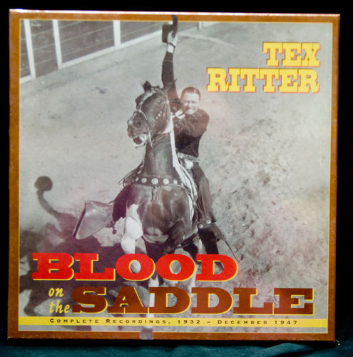 CD Box "Tex Ritter" Blood on the Saddle..4-CD & 44-PAGE-BOOK Bear Family Box Format: 4-CD-Box (LP-Fo