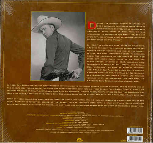 CD Box "Tex Ritter" Blood on the Saddle..4-CD & 44-PAGE-BOOK Bear Family Box Format: 4-CD-Box (LP-Fo